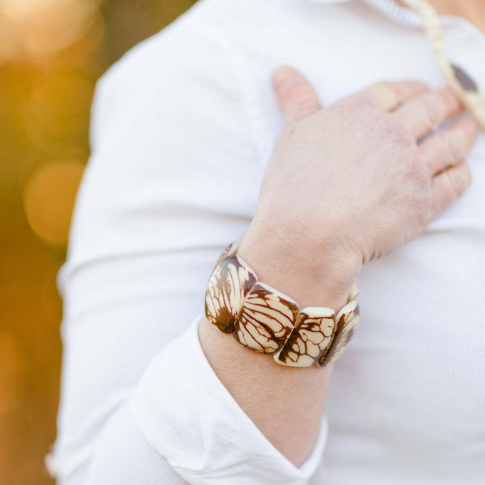 Bracelet naturel et écologique en ivoire végétal