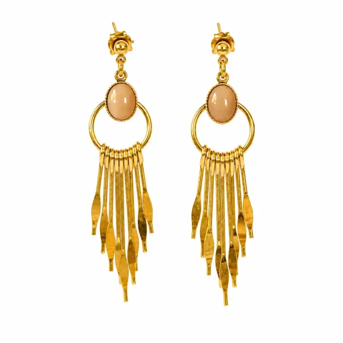 Boucles INDIA & pierre du soleil