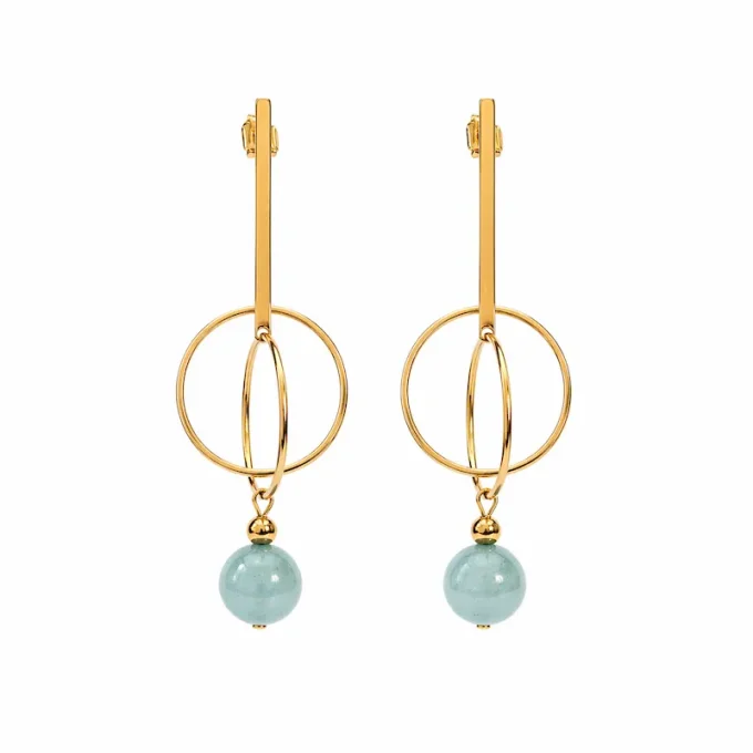 Boucles d'oreilles Neptune Or