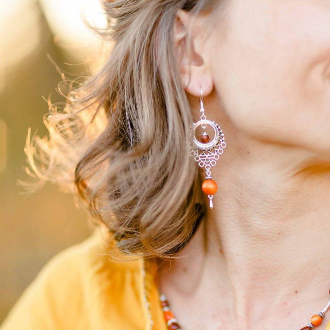 Boucle d'oreilles Poétique