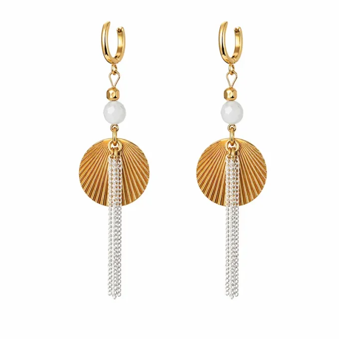 Boucles d'oreilles GAIA & Howlite