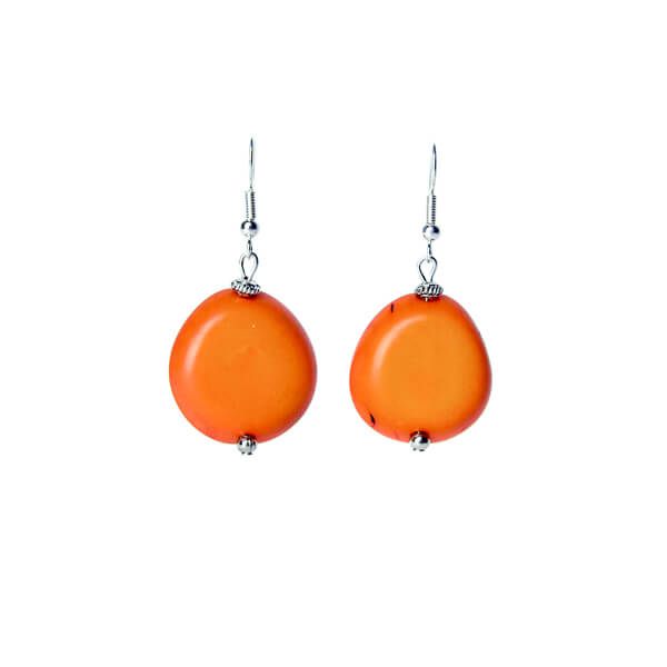 Boucles fantaisies en ivoire végétal