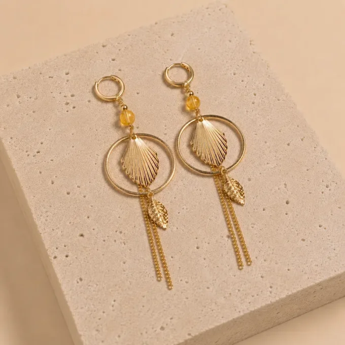 Boucles d'oreilles ESTELLA dorées