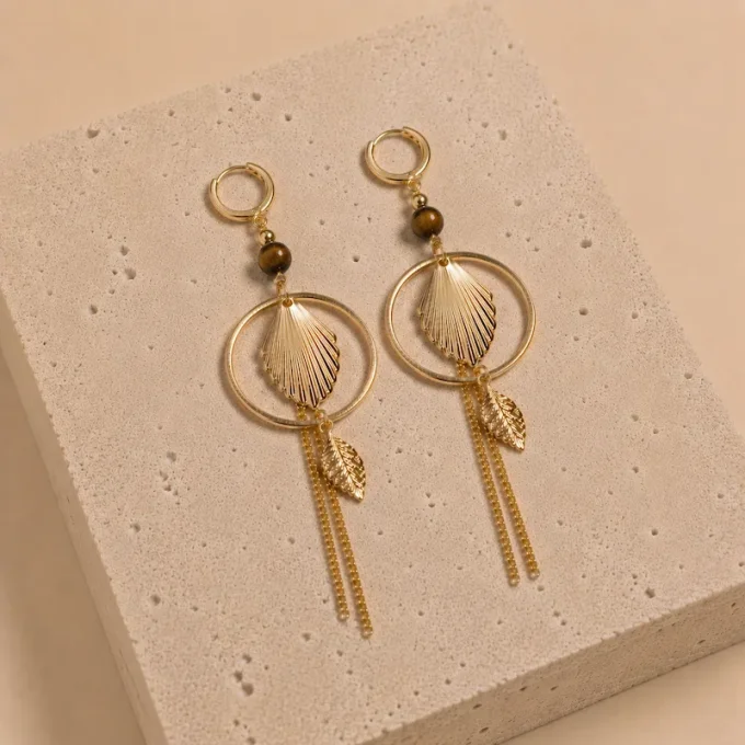 Boucles d'oreilles ESTELLA dorées