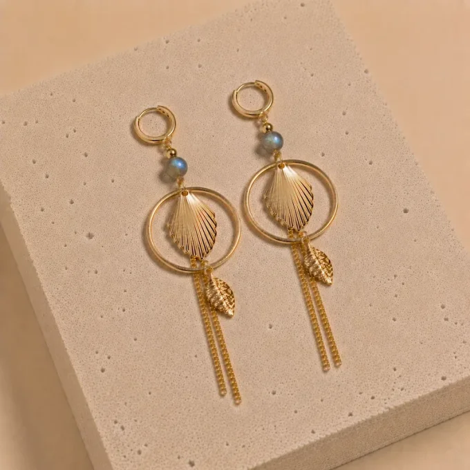 Boucles d'oreilles ESTELLA dorées
