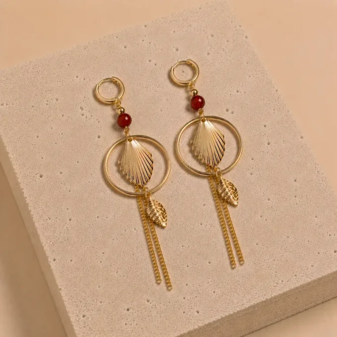 Boucles d'oreilles ESTELLA dorées