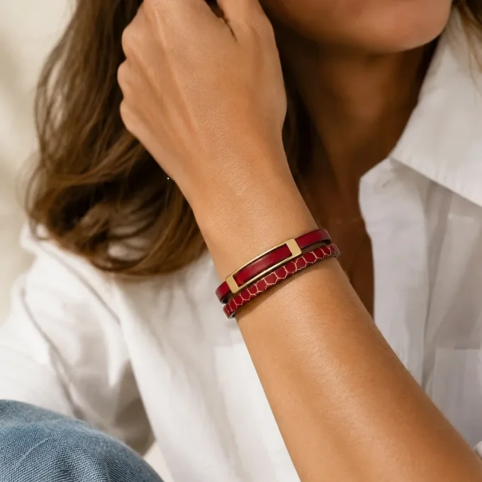Bracelet Lifestyle Rouge & or