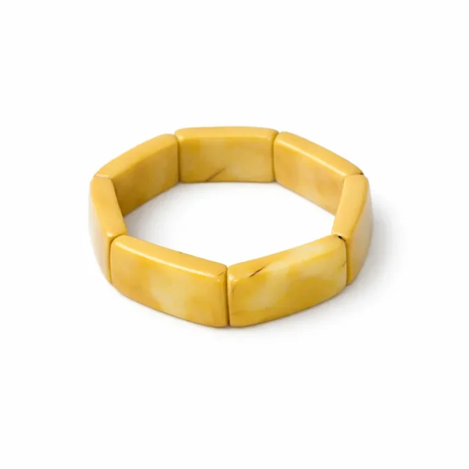 Bracelet Bohème en Tagua jaune