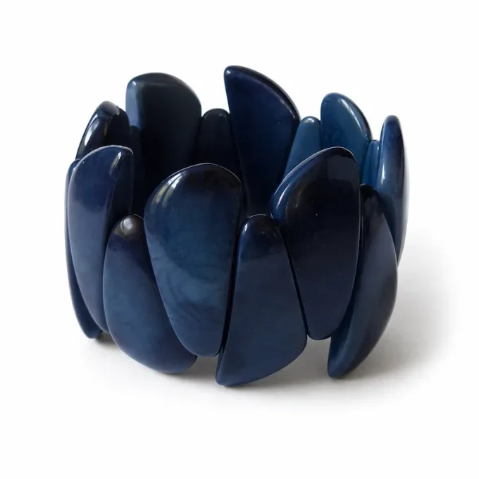 Bracelet manchette Fragment bleu marine