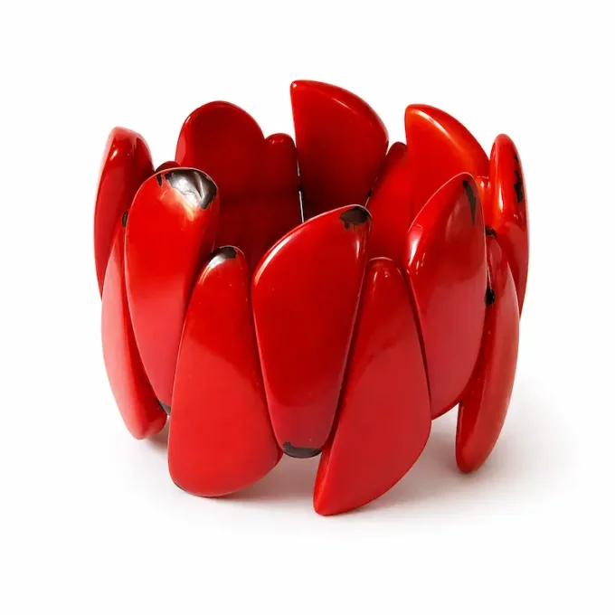 Bracelet Manchette Fragment Rouge