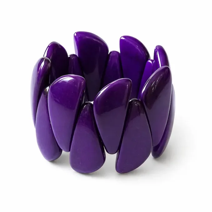 Bracelet manchette Fragment violet