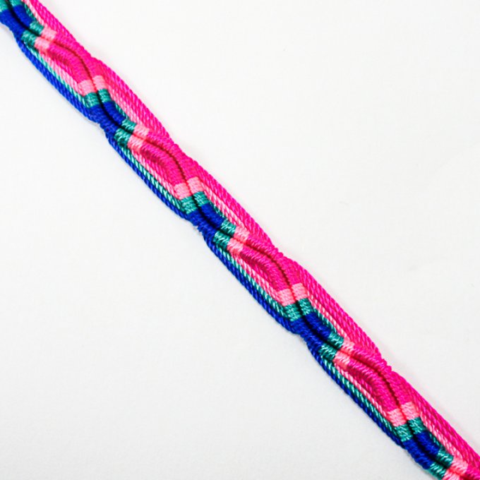 bracelets brésilien fluo rose et bleu