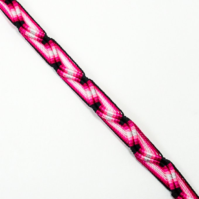 bracelet brésilien fluo rose