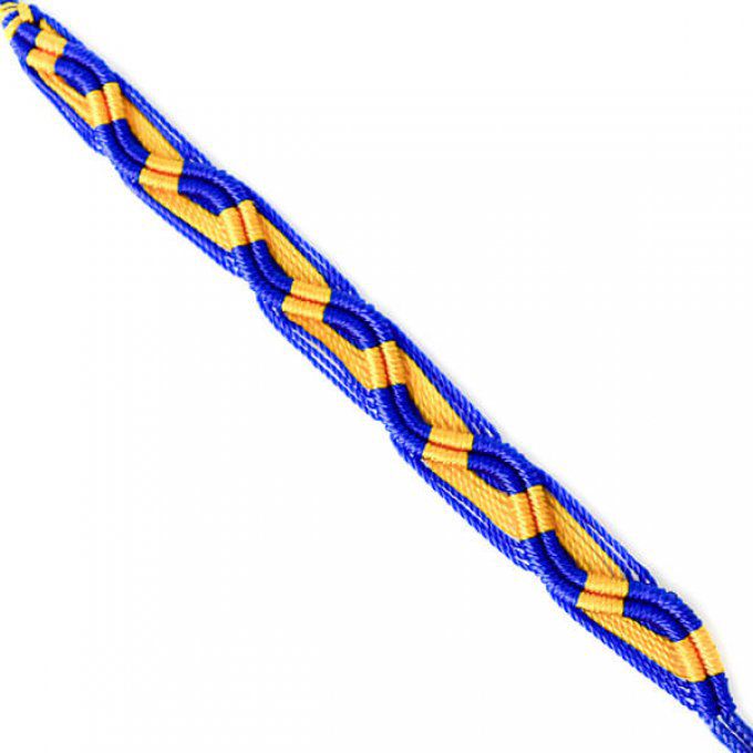 Bracelet brésilien jaune et bleu