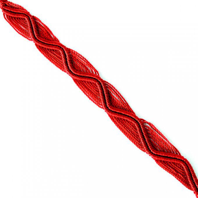 Bracelet de l'amitié zigzag rouge