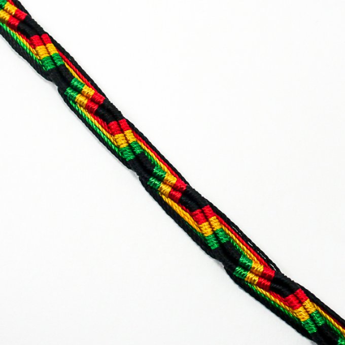 bracelet brésilien couleur rasta