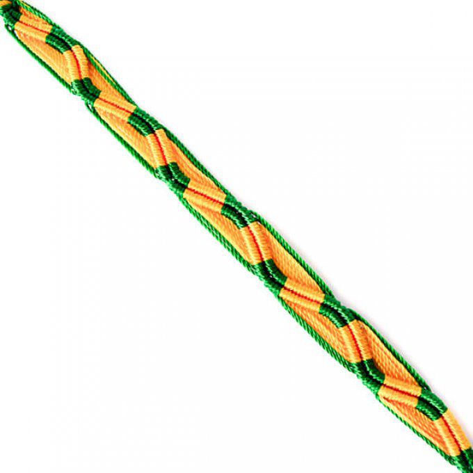 Bracelet brésilien jaune et vert