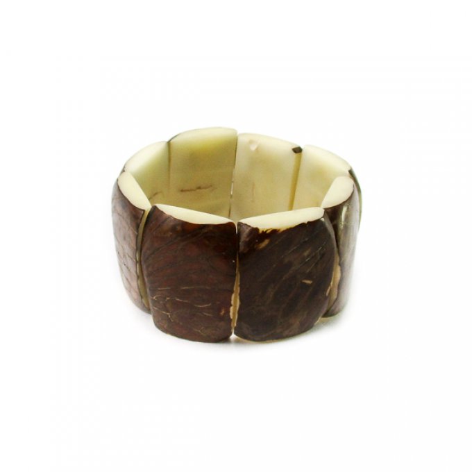 Bracelet artisanal en ivoire végétal naturel