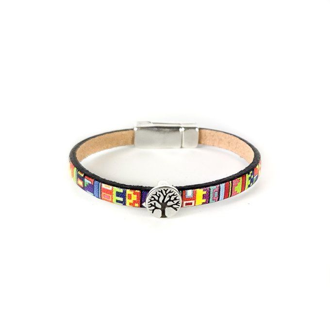 Bracelet CréaCuir Kids multicolore