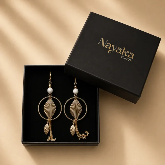 Boucles d'oreilles ESTELLA dorées