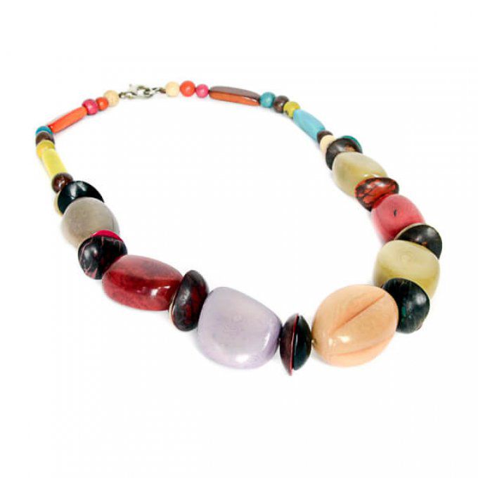 Bijou tagua multicolore