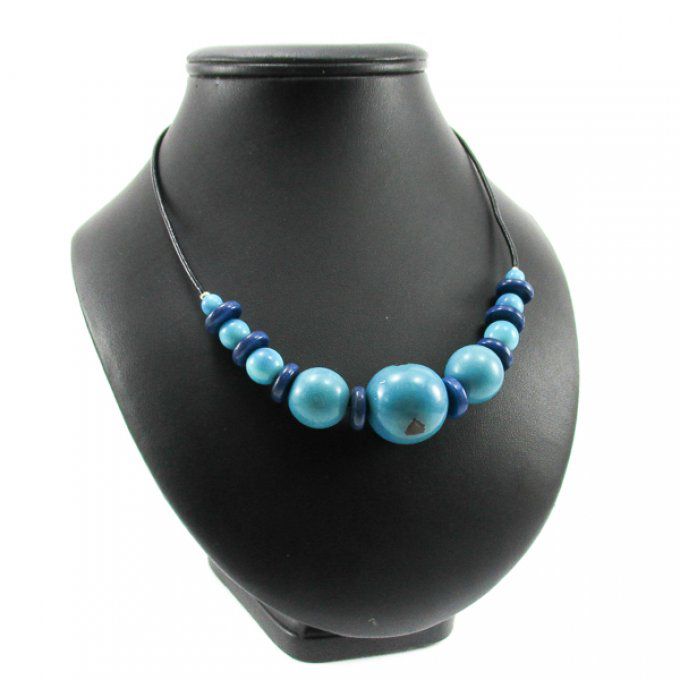 collier fantaisie perles de tagua