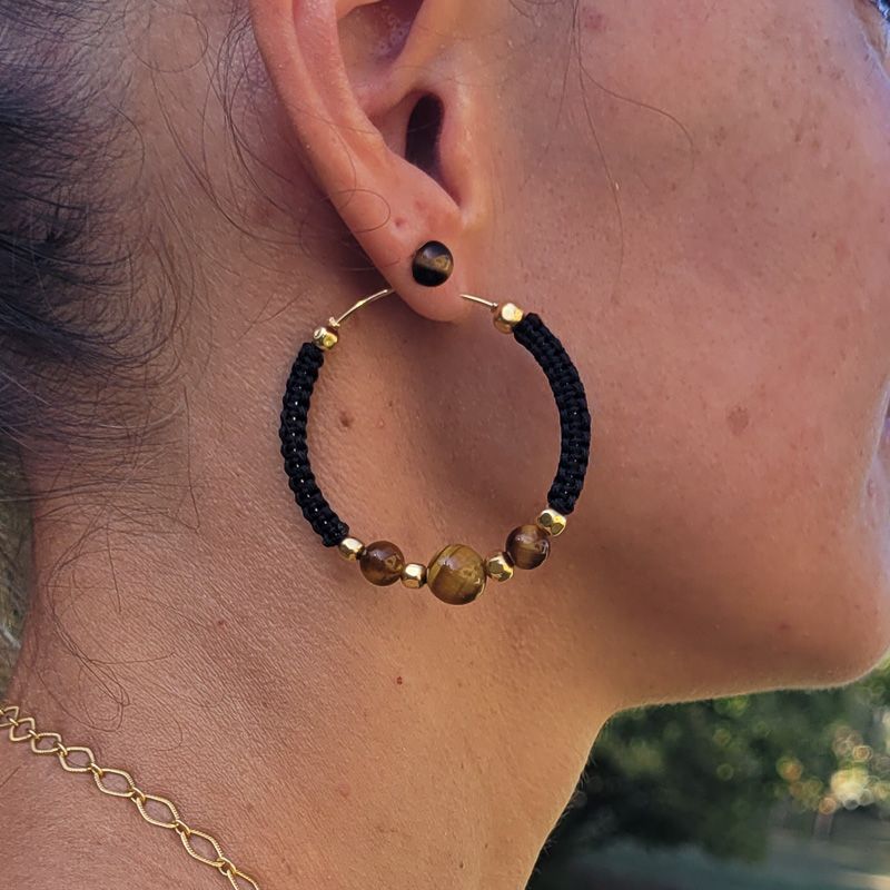 Boucle d'oreille Tigresse