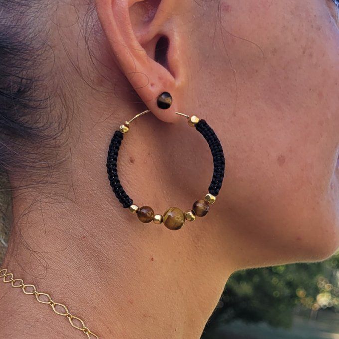 Boucle d'oreille Tigresse