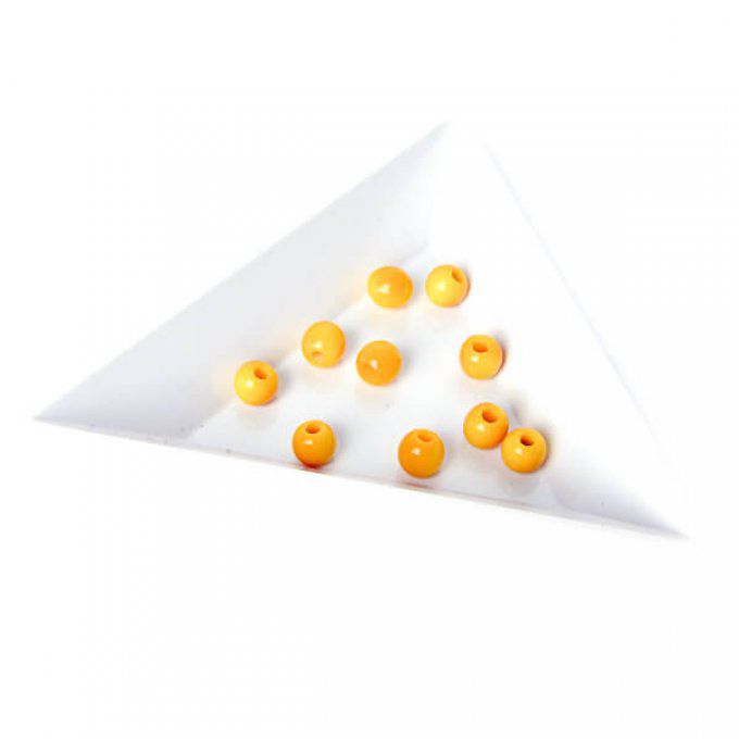 Perles de tagua 5mm jaune