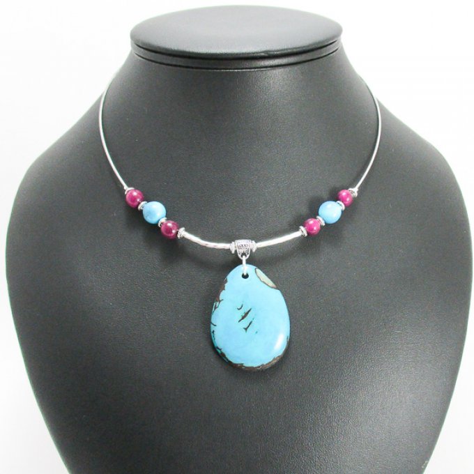 collier pendentif graines de tagua