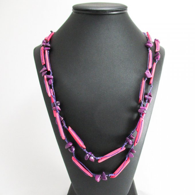 Collier écologique graine de tagua