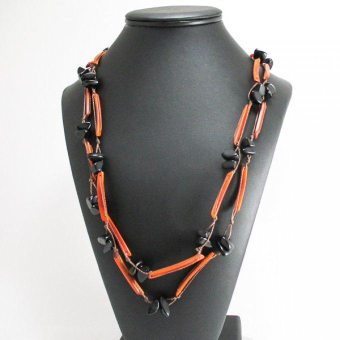 Collier écologique graine de tagua