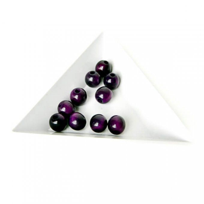 Perles naturelles 7mm violet