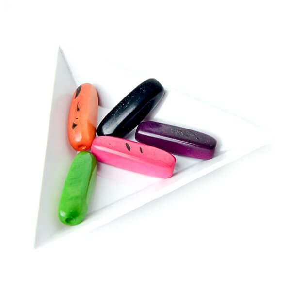 Perle tube en ivoire végétal 25mm