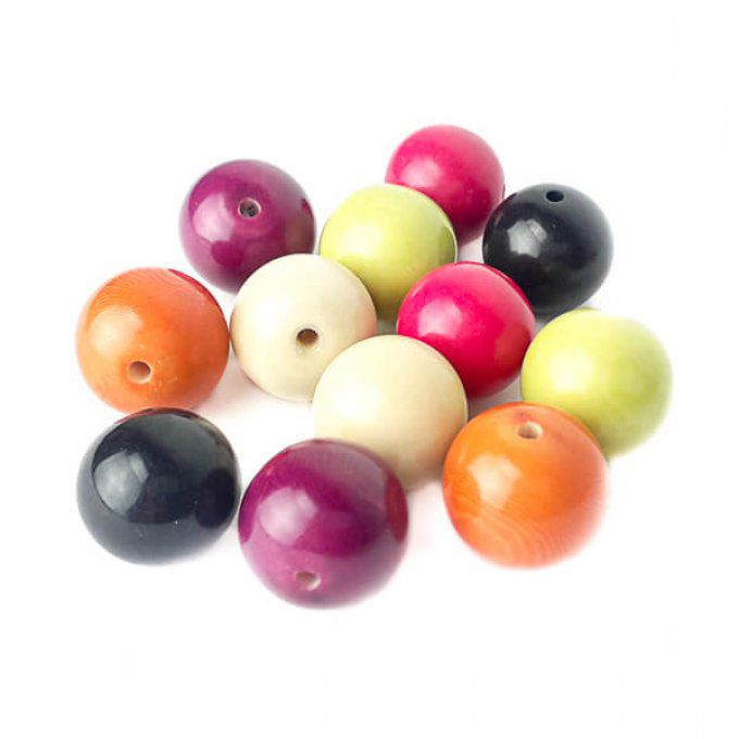 Perles de tagua 15mm