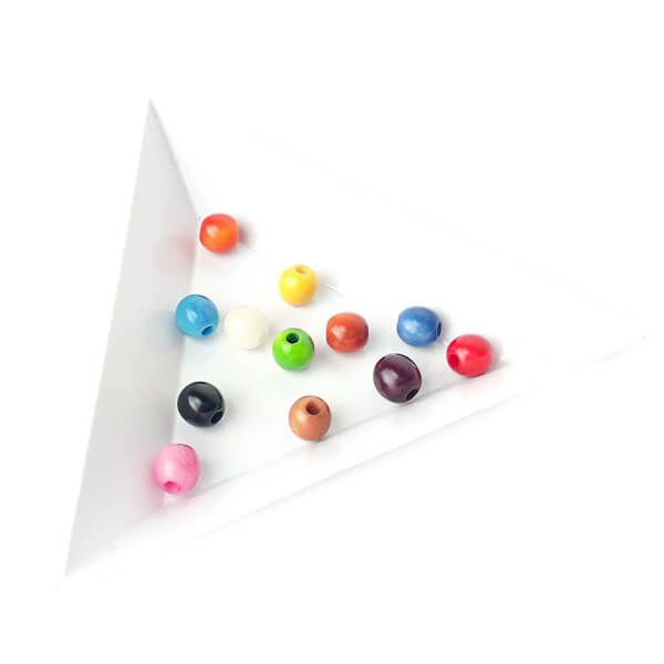 Lot 2 ou 10 perles en ivoire végétal 5mm