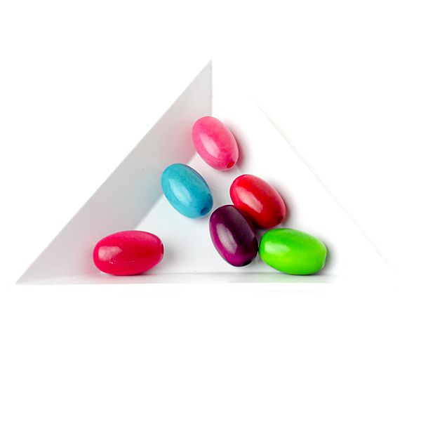 Perle ogive en ivoire végétal 14mm