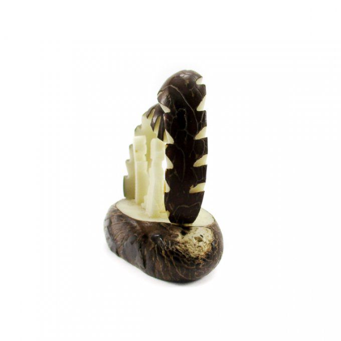 crèche artisanale sculpté en ivoire végétal
