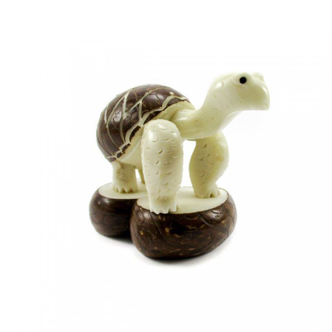 figurine statuette tortue géante en tagua