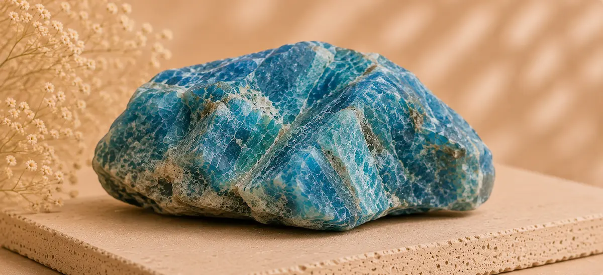 Les bijoux en pierre naturelle apatite bleue
