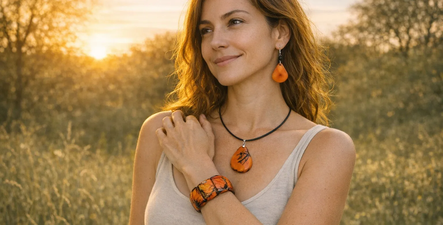 Bijoux fait main en tagua et ivoire végétal - créations orginales et naturelles