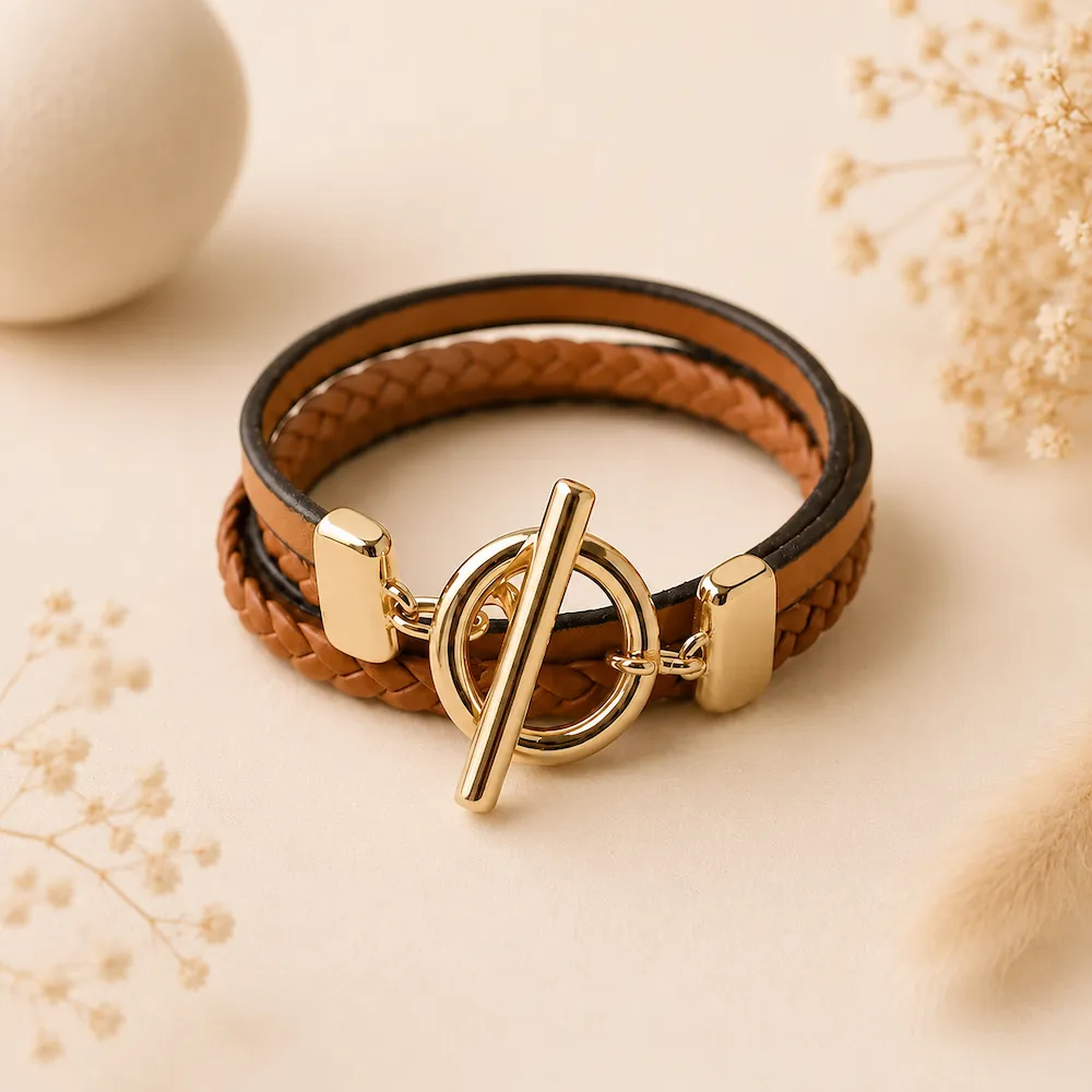 Bracelets en cuir véritable