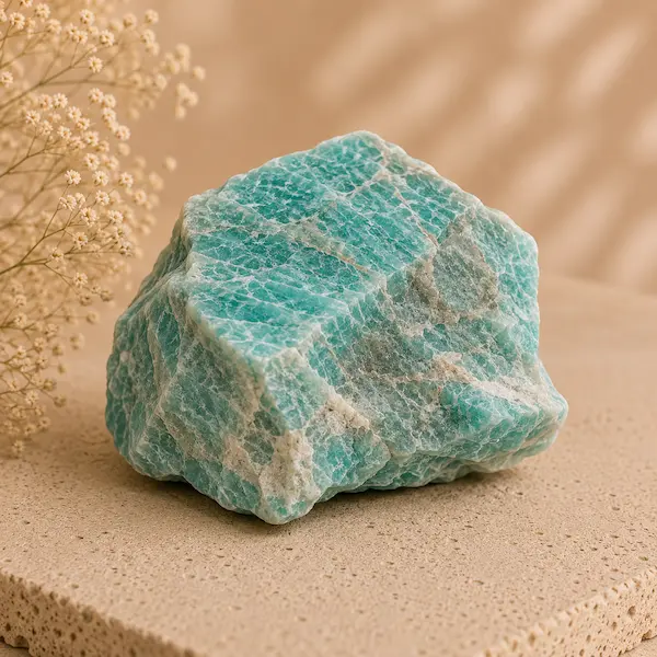 Pierre naturelle amazonite pour fabrication bijoux