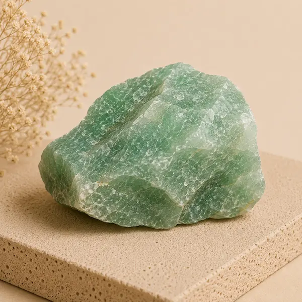 Pierre naturelle aventurine verte pour fabrication bijoux