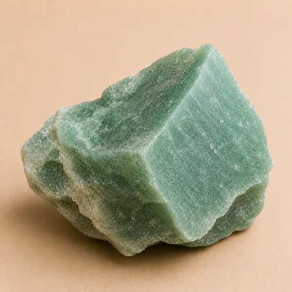 Pierre naturelle brute d'aventurine pour bijoux