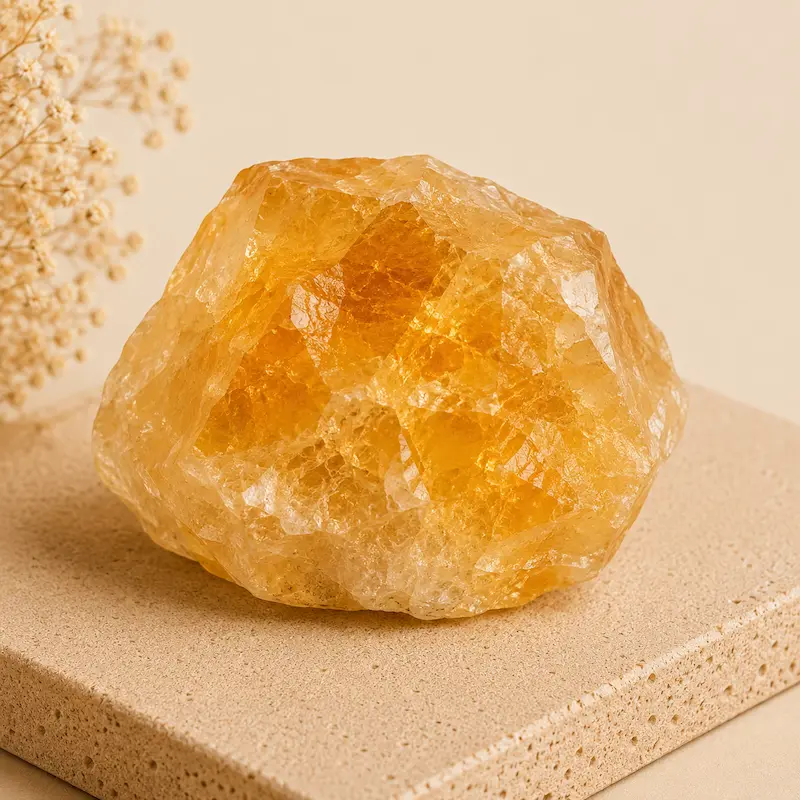 Pierre naturelle citrine jaune pour fabrication bijoux