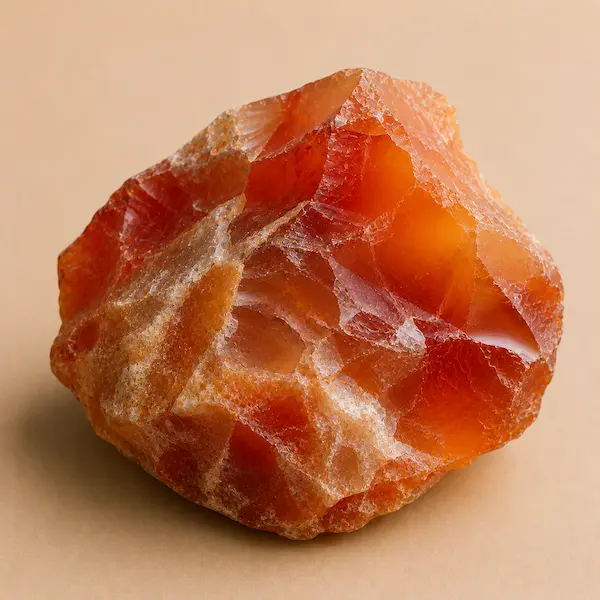 Pierre naturelle cornaline orange pour fabrication bijoux