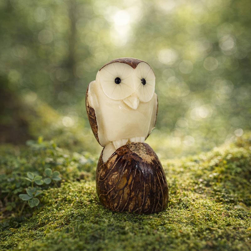 Statuettes de décorations en ivoire végétal